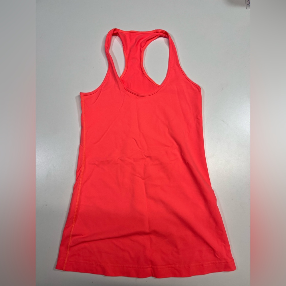 Lululemon Racerback Tank Top Bright Coral Pink Women’s Size 6